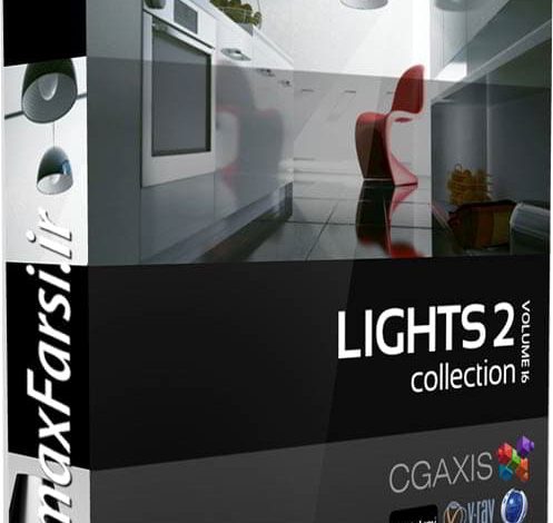 دانلود آبجکت چراغ خواب و آباژور تری دی مکس ویری CGAxis Models Lights II