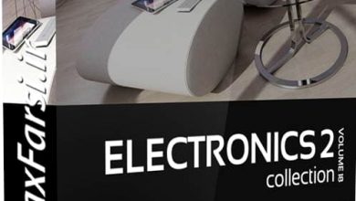 دانلود آبجکت لوازم الکترونیکی برقی برای تری دی مکس CGAxis Models Electronics II