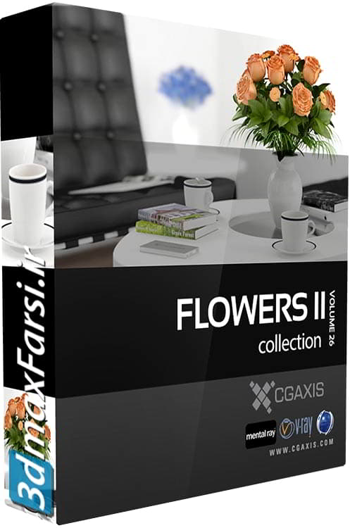 دانلود آّجکت گل و گیاه CGAxis Models FLOWERS II