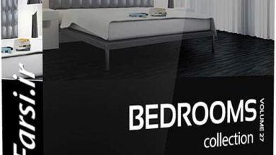 آبجکت سه بعدی آماده تخت خواب تری دی مکس ویری CGAxis Models Bedrooms