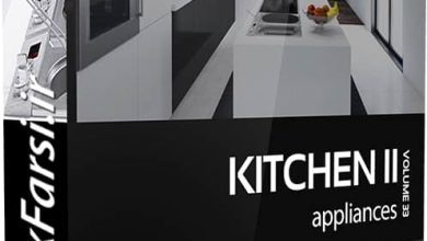 دانلود آبجکت آشپزخانه مکس مدرن CGAxis Models Kitchen Appliances II
