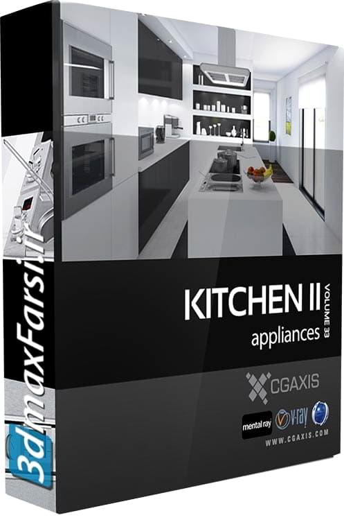 دانلود آبجکت آشپزخانه مکس مدرن CGAxis Models Kitchen Appliances II