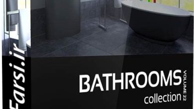 دانلود رایگان آبجکت سرویس بهداشتی CGAxis Models Volume 22 Bathrooms