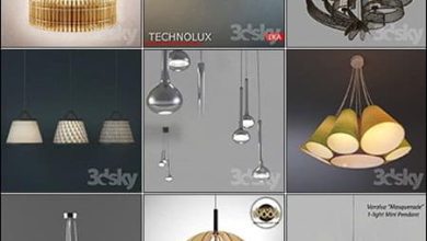 دانلود رایگان مدل سه بعدی لوستر تری دی مکس 3DDD - Ceiling Lamp