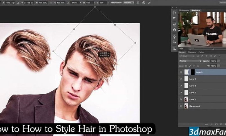 How to How to Style Hair in Photoshop