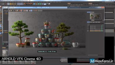 آموزش جلوه ویژه آرنولد در نرم افزار سینمافوردی Arnold . Cinema 4D