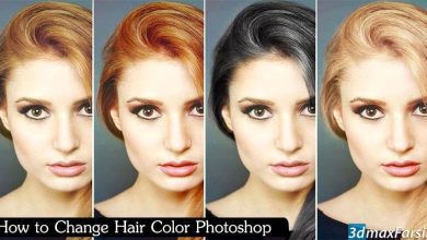 آموزش تغییر رنگ مو فتوشاپ Change Hair Color Photoshop cc