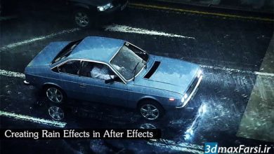 تبدیل فیلم و عکس به صحنه بارانی افترافکت فتوشاپ حرفه ای After Effects . Photoshop