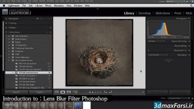 فیلتر بلور فتوشاپ ایجاد عمق میدان Lens Blur Filter Photoshop