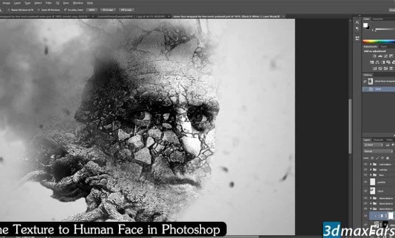 How to Apply Stone Texture to Human Face in Photoshop