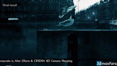 صفر تا صد کمرا مپینگ سینما فوردی کامپوزیت افترافکت Composite After Effects
