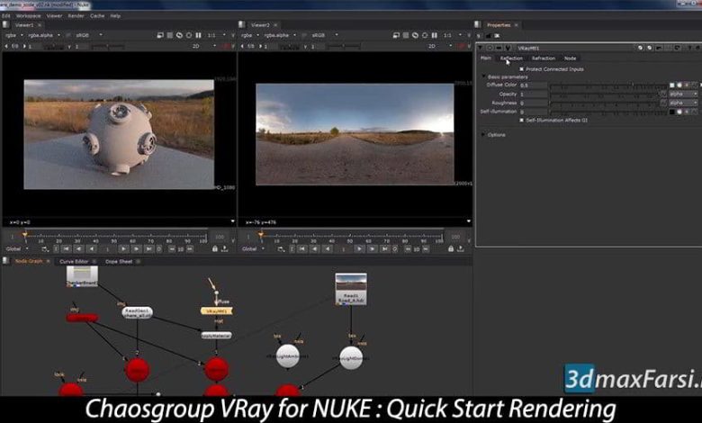 دانلود آموزش رندر ویری نوک VRay for NUKE Rendering
