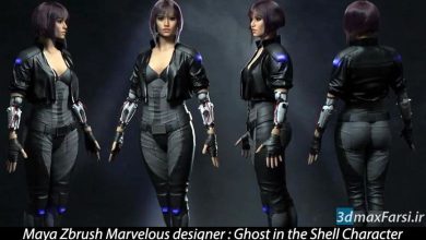 طراحی لباس کاراکتر Zbrush  Marvelous designer