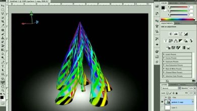 آموزش سه بعدی کردن اشکال دو بعدی فتوشاپ Adobe photoshop repousse