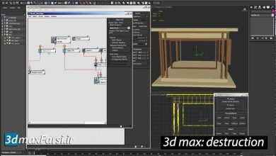 آموزش تخریب تری دی مکس 3ds max