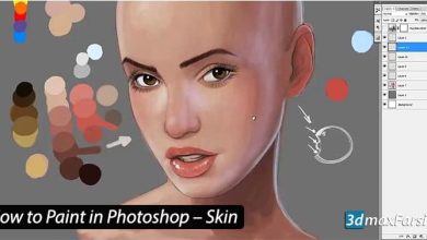 آموزش نقاشی پوست انسان در فتوشاپ Photoshop Paint Skin