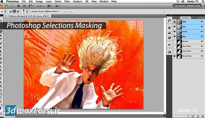 آموزش تکنیک های ماسک پیشرفته در فتوشاپ Photoshop Selections Masking