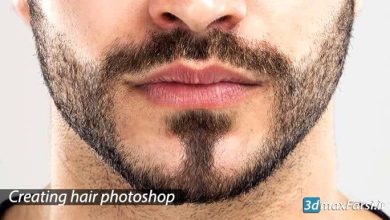آموزش گذاشتن مو روی سر در فتوشاپ Create Hair Photoshop