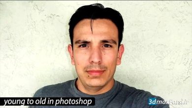 آموزش پير كردن چهره فتوشاپ ایجاد چین و چروک در فتوشاپ Photoshop cc