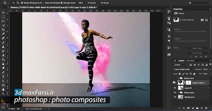 آموزش کامپوزیت سه بعدی فتوشاپ 3D Photoshop Composites