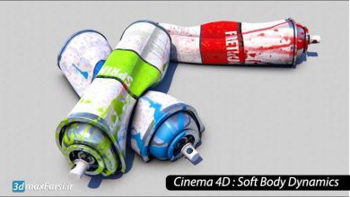 آموزش سافت بادی دینامیک سینمافوردی Cinema 4D Soft Body Dynamics