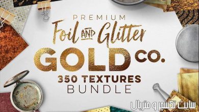 تکسچر ورق طلا تکسچر فویل طلایی با کیفیت بالا Gold Textures