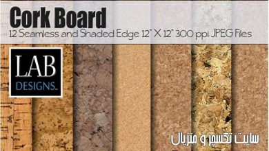 دانلود تکسچر چوب و متریال چوب نما Creativemarket – 12 Cork Board Background Textures
