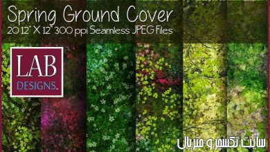دانلود تکسچر چمن برای تری دی مکس Seamless Spring Ground Cover