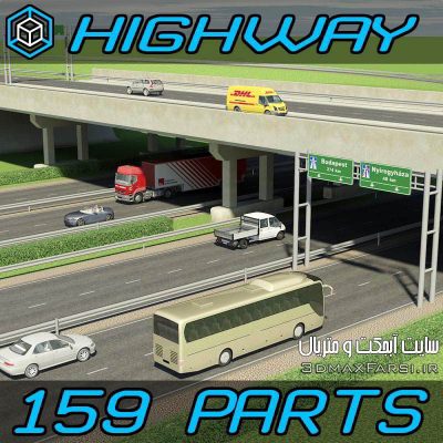 Turbosquid 3D Highway Elements Pack