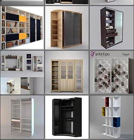 آبجکت کابینت - دانلود رایگان مجموعه آبجکت و مدل سه بعدی کابینت