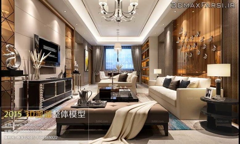 دانلود 110 صحنه اتاق نشیمن مدرن Modern Style Livingroom 3D66 Interior 2015