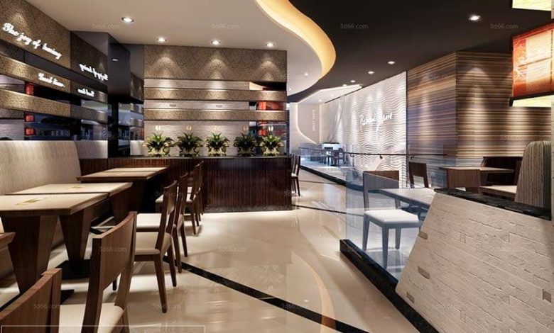 دانلود صحنه آماده رستوران مکس | Resteraunt House Cafe 3D66 Interior 2015