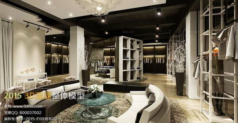 مدل‌ سه بعدی طرح غرفه سالن نمایشگاه Showroom 3D66 Interior 2015