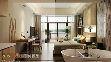 دانلود صحنه داخلی سویت هتل Suites Hotel 3D66 Interior 2015