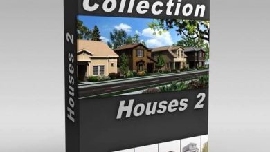 دانلود مدل سه بعدی خانه های ویلایی digitalxmodels 3d-model houses collection