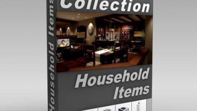 دانلود آبجکت وسایل خانه و دکوری 3d max