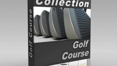 آبجکت باشگاه ورزشی گلف digitalxmodels 3d-model golf course collection