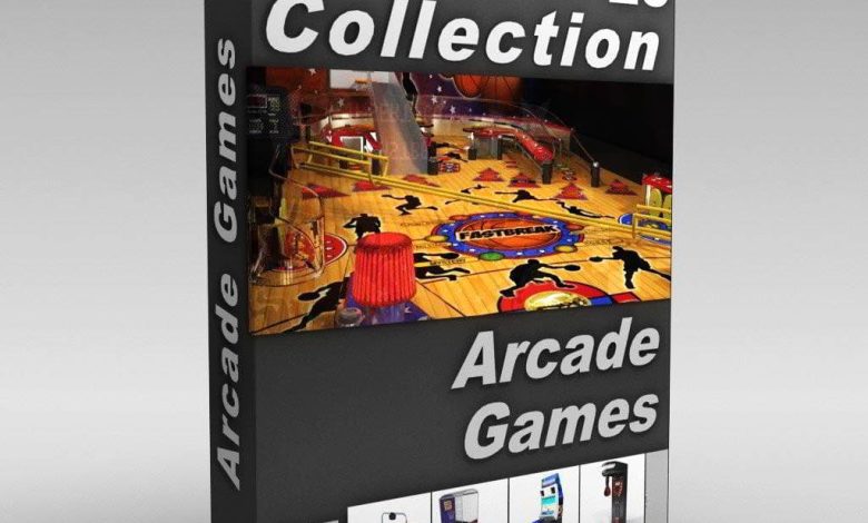دانلود ابجکت شهربازی تری دی مکس Arcade Games