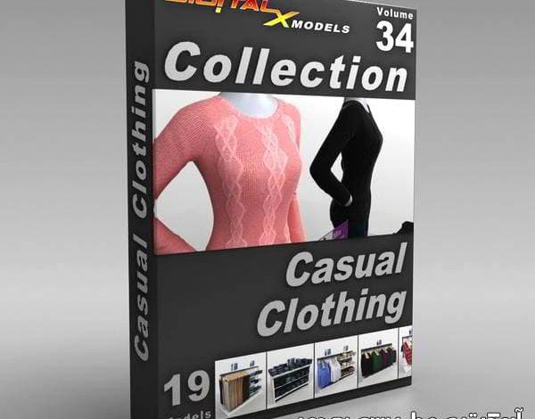 دانلود آبجکت لباس زنانه (بوتیک لباس زنانه) مدل سه بعدی فروشگاه لباس