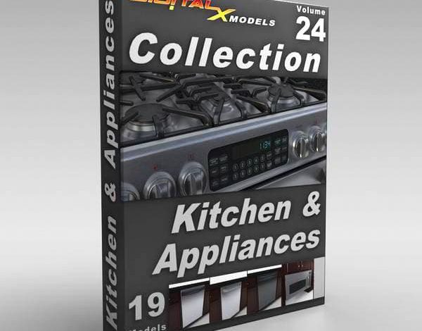 آبجکت آشپزخانه و لوازم خانگی سبک برای تری دی مکسآبجکت آشپزخانه و لوازم خانگی سبک برای تری دی مکس