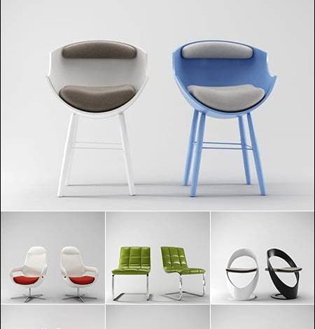 دانلود آبجکت صندلی تری دی مکس 3D Models Chair Collection from 3D66