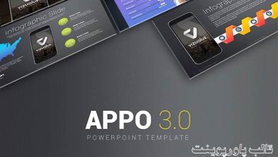 قالب پاورپوینت برای موبایل APPO 3.0 Powerpoint Template