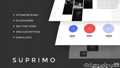 دانلود رايگان قالب پاورپوینت چند منظوره SUPRIMO
