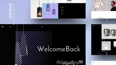 دانلود رايگان فايل قالب پاورپوینت پرزنتیشن AIDA creativemarket AIDA Powerpoint Template