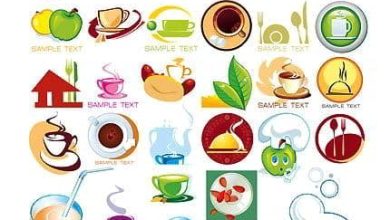 دانلود مجموعه آیکن گرافیکی + وکتور (غذا و رستوران) Icons Food : jpg, eps