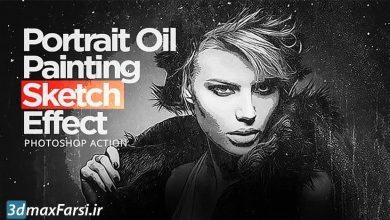 portrait oil painting sketch effect photoshop action