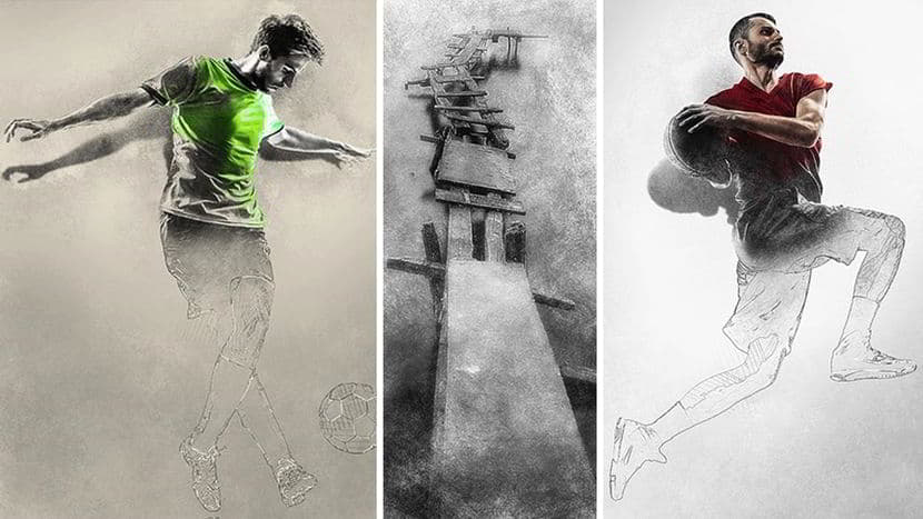 اکشن سه بعدی سازی فتوشاپ Sketch Photoshop Action 3D Pop Out Effect