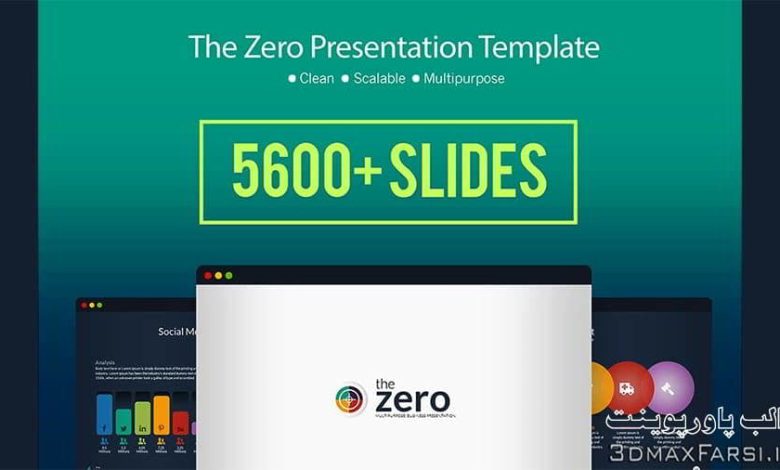 دانلود قالب پاورپوینت حرفه ای کسب و کار The Zero