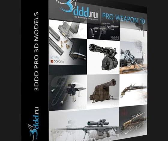 دانلود آبجکت اسلحه کلاسیک و مدرن 3DDD/3DSky – Pro Weapon 3d-models