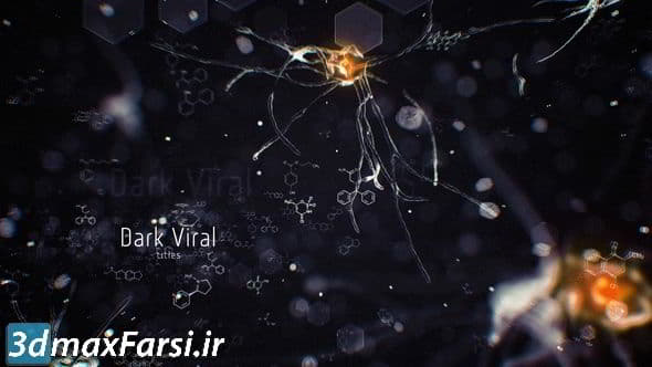 دانلود پروژه افترافکت نمایش تایتل علمی VideoHive Dark Viral Titles